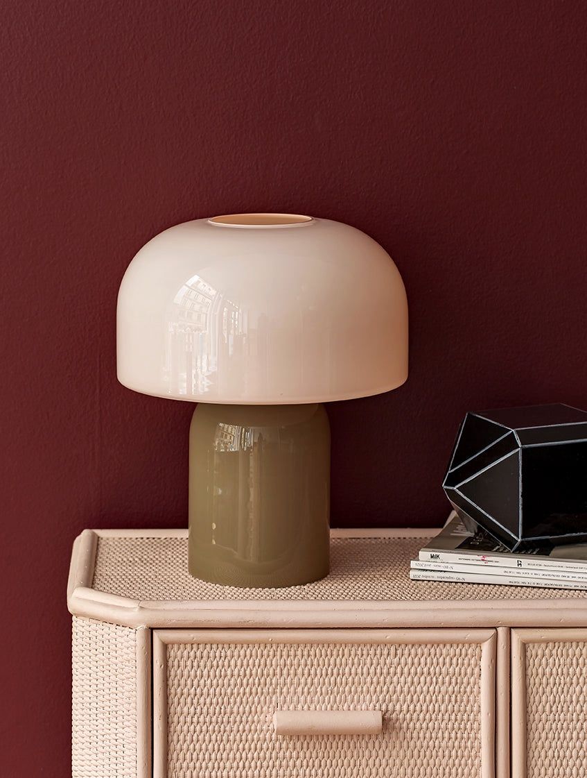 Georgia,  table lamp (olive +  pink)