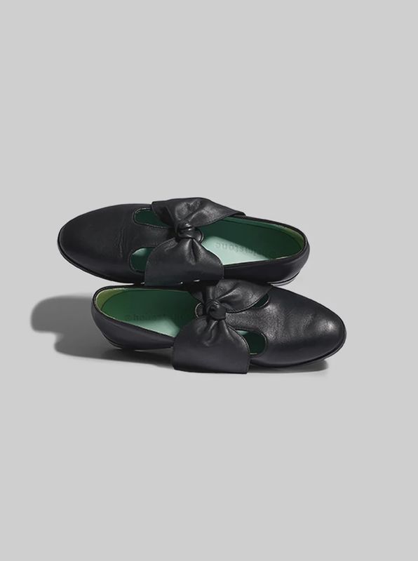 BB Zwarte Leren Ballerina’s