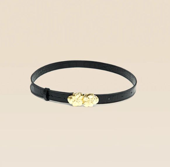 Adèle belt croco black, Size: M