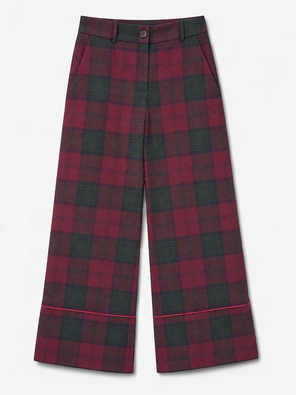 Romeo trousers, cabernet checks