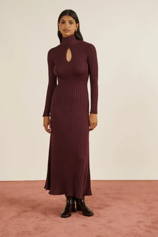 Madeleine, dress, plum