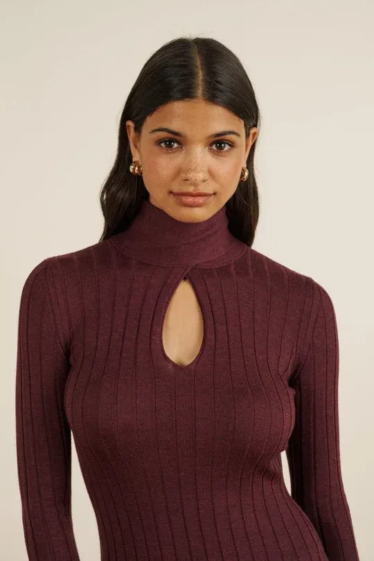 Madeleine, dress, plum