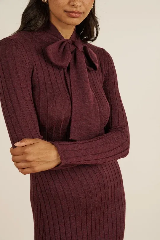 Madeleine, dress, plum