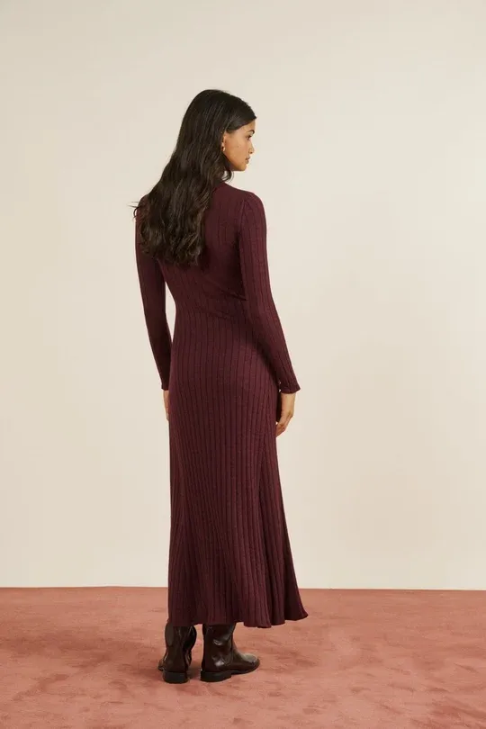 Madeleine, dress, plum