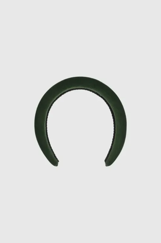 Holly, headband, velvet green