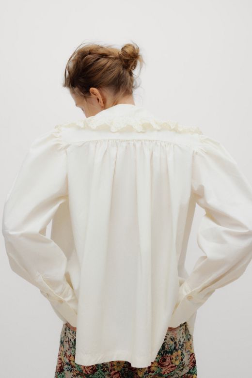 Vega, blouse, whisper white