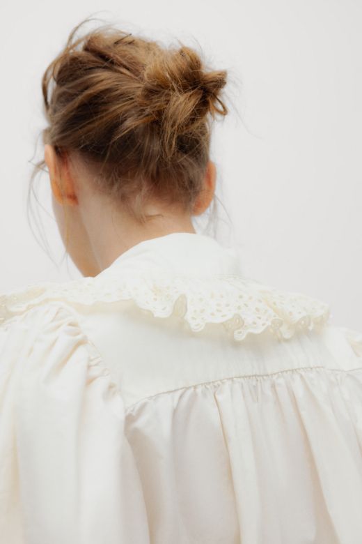 Vega, blouse, whisper white