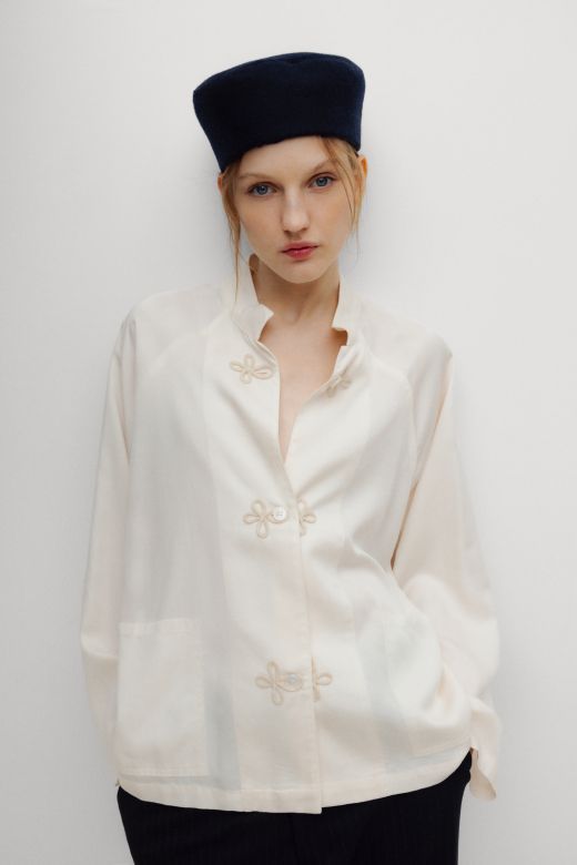 River shirt, whisper white
