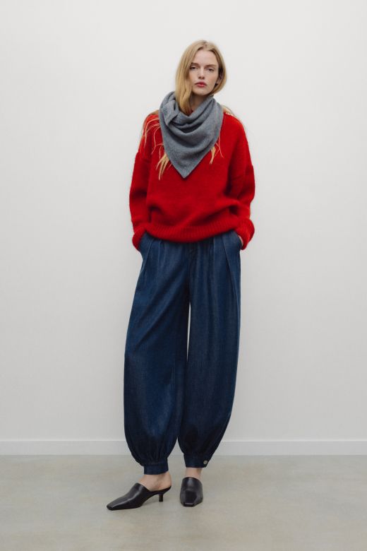 Cozy Woman Jumper, red