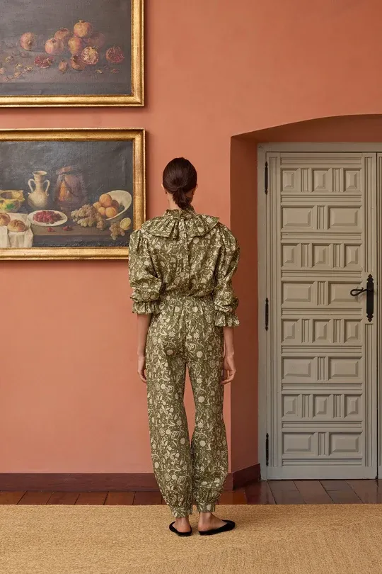 Barbara, shirt, olive liberty