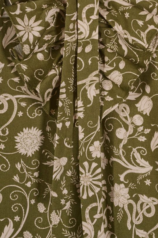 Barbara, shirt, olive liberty