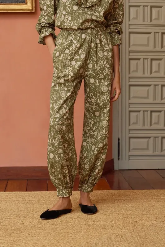 Phineas, pants, olive liberty
