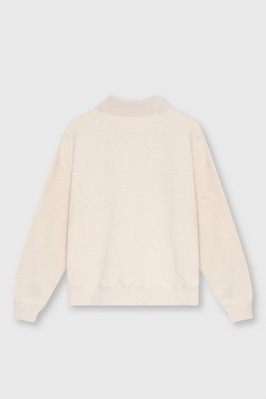 Polo sweater, whisper white