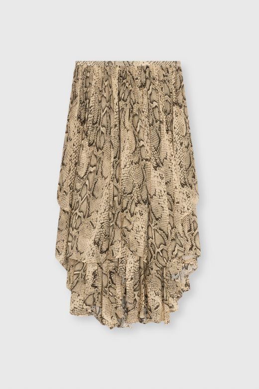 Isley, snake print skirt
