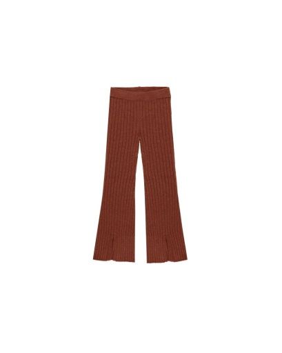 KNIT FLARES, Colour: BRICK, Size: 4-5Y
