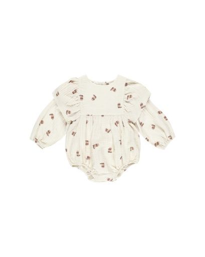 KALEA BOOTS ROMPER, Colour: IVORY, Size: 12-18M