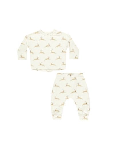 REINDEER PANT SET |, Colour: IVORY, Size: 3-6M