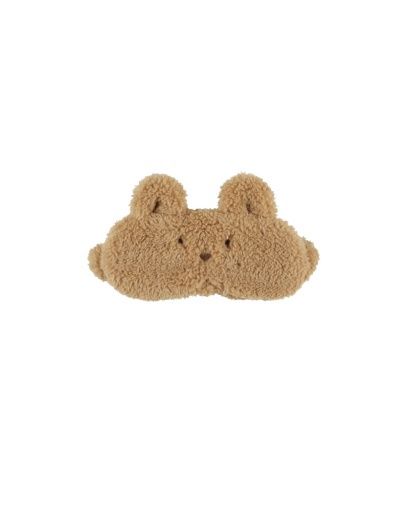 TEDDY SLEEP MASK, Colour: GOLD, Size: ONE SIZE