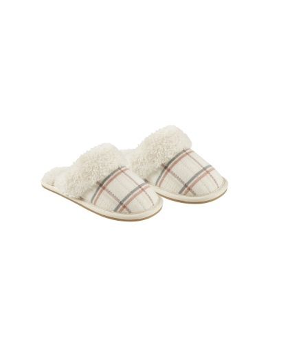 PLAID SLIPPERS