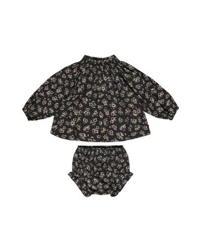 QUINCY SET || DARK FLORAL, Colour: BLACK, Season: RCAW24_D2, Size: 3-6M