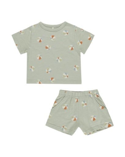 PLAY SET || BEACH BALLS, Colour: SAGE, Season: RCSS25_D1, Size: 18-24M