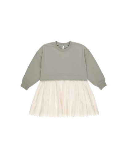 TWOFER SWEATSHIRT DRESS