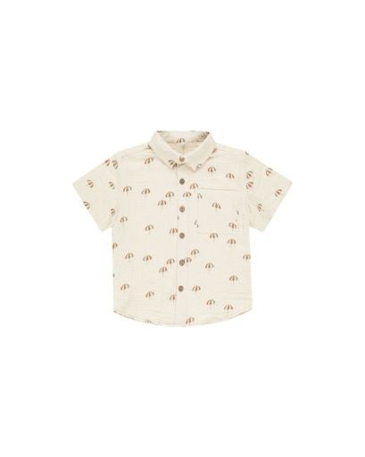 COLLARED SHORT SLEEVE SHIRT || UMBRELLAS