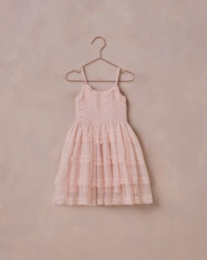 AUDREY DRESS | BLUSH, Colour: BLUSH, Season: NLSS25_D1, Size: 6Y