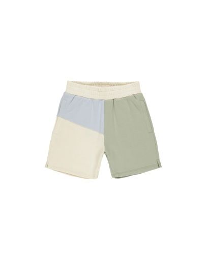 BOXING SHORT || SAGE COLOR BLOCK, Colour: NATURAL, Season: RCSS25_D1, Size: 4-5Y
