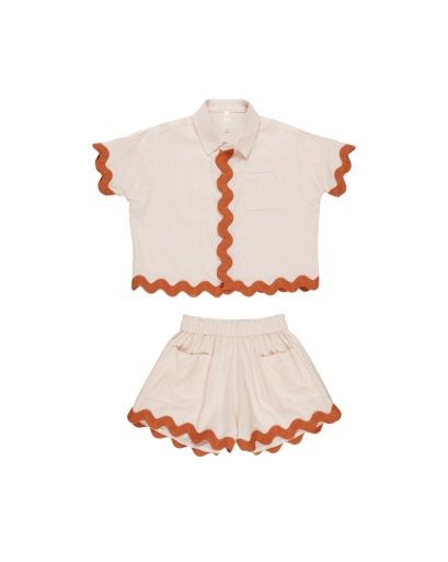 KELLI SET || SHELL, Colour: SHELL, Season: RCSS25_D1, Size: 2-3Y