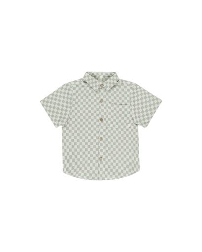 COLLARED SHORT SLEEVE SHIRT CHECK