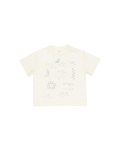 RELAXED TEE || DOLCE VITA, Colour: IVORY, Season: RCSS25_D1, Size: 8-9Y
