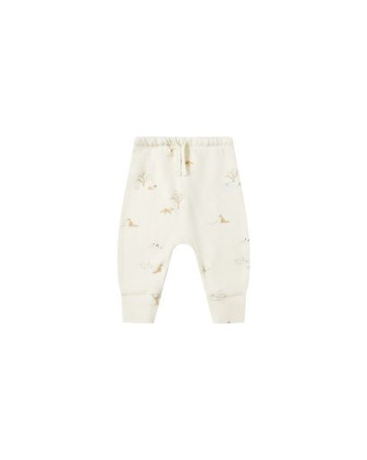 DRAWSTRING PANT || FOX LAND, Colour: IVORY, Season: QMAW25_D1, Size: NB