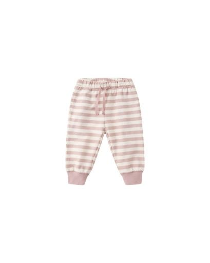 RELAXED SWEATPANT || PINK STRIPE, Size: 0-3M