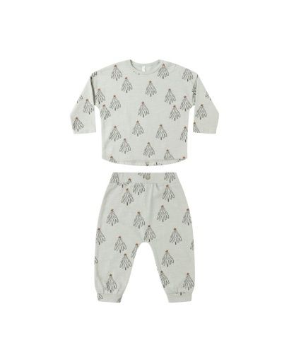 LONG SLEEVE TEE + PANT SET || TREES, Size: 0-3M