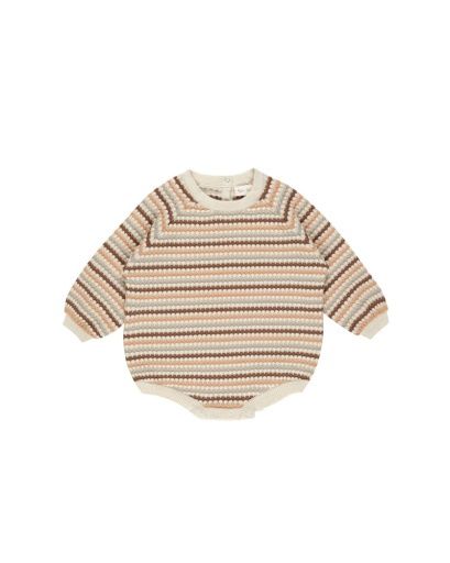 HONEYCOMB ROMPER, Colour: NATURAL, Size: 12-18M