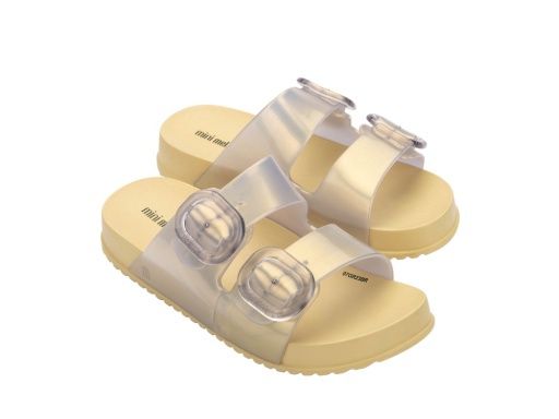 MINI MELISSA COZY SLIDE KIDS, Colour: AV387-PEARL YELLOW, Season: 2024/SS, Size: 11