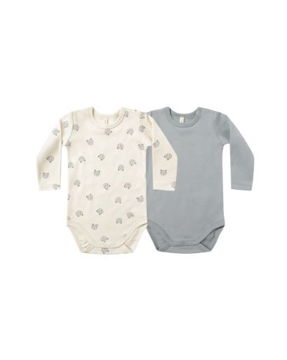 JERSEY BODYSUIT, 2 PACK || BEARS, STEEL BLUE, Size: NB