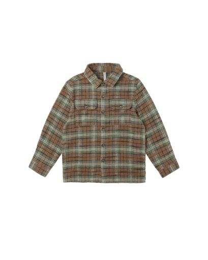 POCKETED FLANNEL SHIRT || HOLIDAY PLAID, Size: 2-3Y