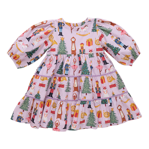 girls peachy dress - lavender nutcracker, Size: 2Y