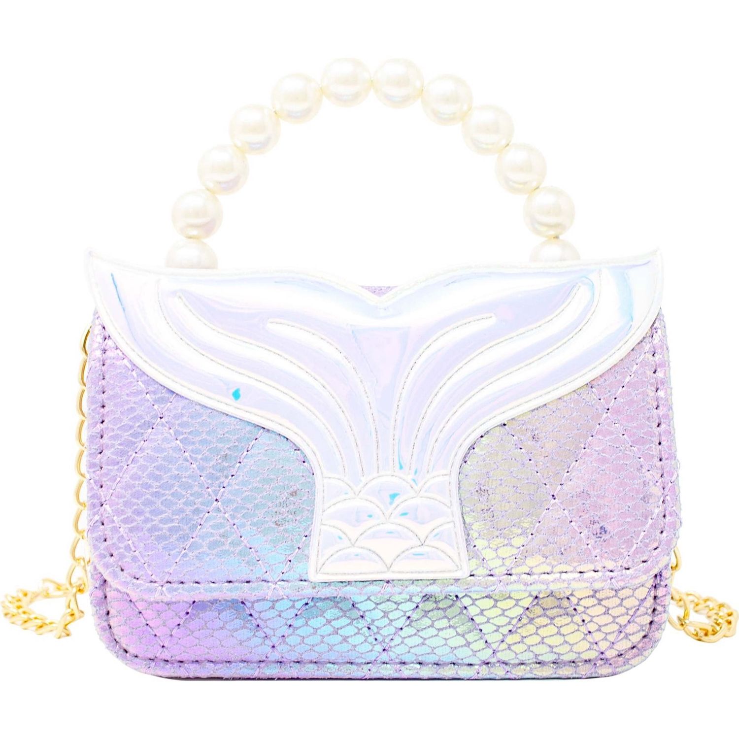 Mermaid Tail Pearl Handle Bag