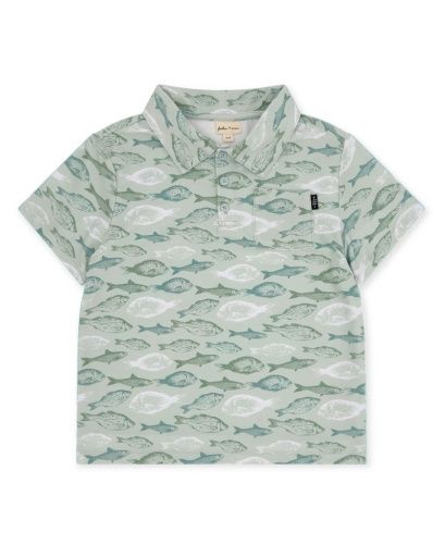 Fish Feel Good Tech Polo, Size: 12-18M