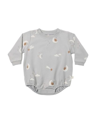 CREWNECK BUBBLE ROMPER SKY FRIENDS, Size: 0-3M