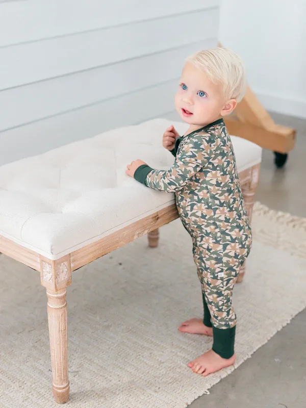 Duck Pond Zipper Romper