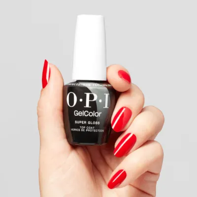 OPI GelColor top coat – beschermende afwerkingslaag voor intense glans en langdurige gellak zonder krassen