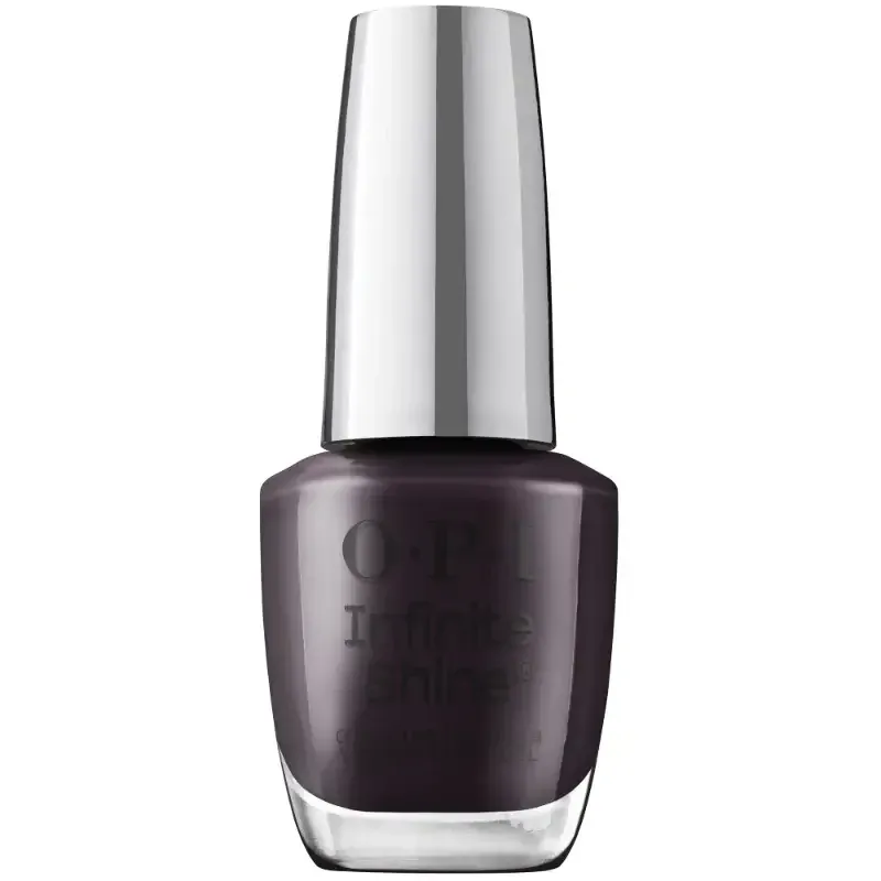 OPI Infinite Shine Lincoln Park After Dark – langhoudende donkerpaarse nagellak met glanzende finish, geen lamp nodig.