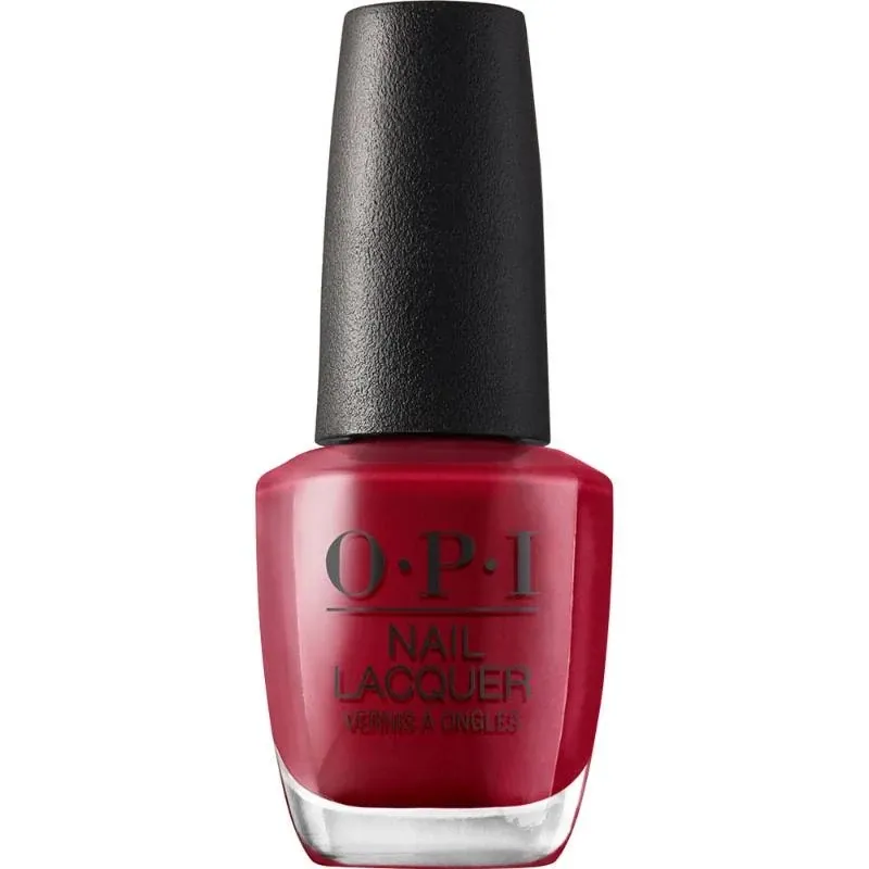 Rode OPI klassieke nagellak met glanzende afwerking, Chick Flick Cherry. Perfect voor een elegante en verleidelijke nagellook.