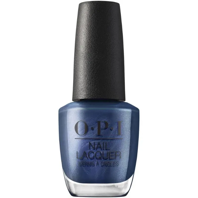 Blauwe OPI klassieke nagellak met glinsterende afwerking, Aquarius Renegade. Ideaal voor een gedurfde en sprankelende nagellook.