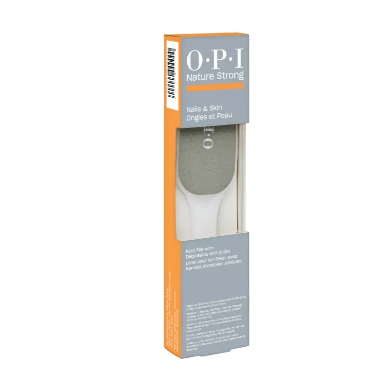 OPI tweezijdige voetvijl met wegwerp grit strips – hygiënisch, desinfecteerbaar en ideaal voor professionele pedicure