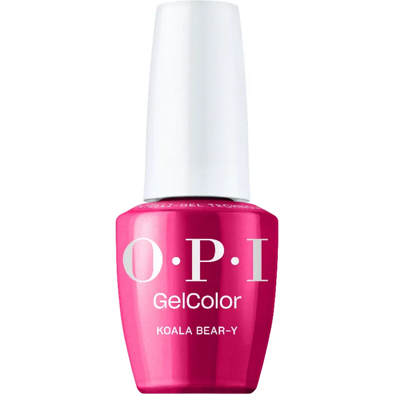 Koala Bear-y OPI GelColor fles met diepe framboosroze crème gellak